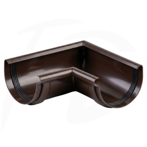 Narożnik wewnętrzny 90° PVC ⌀ 75 firmy KROP kolor ciemny brąz